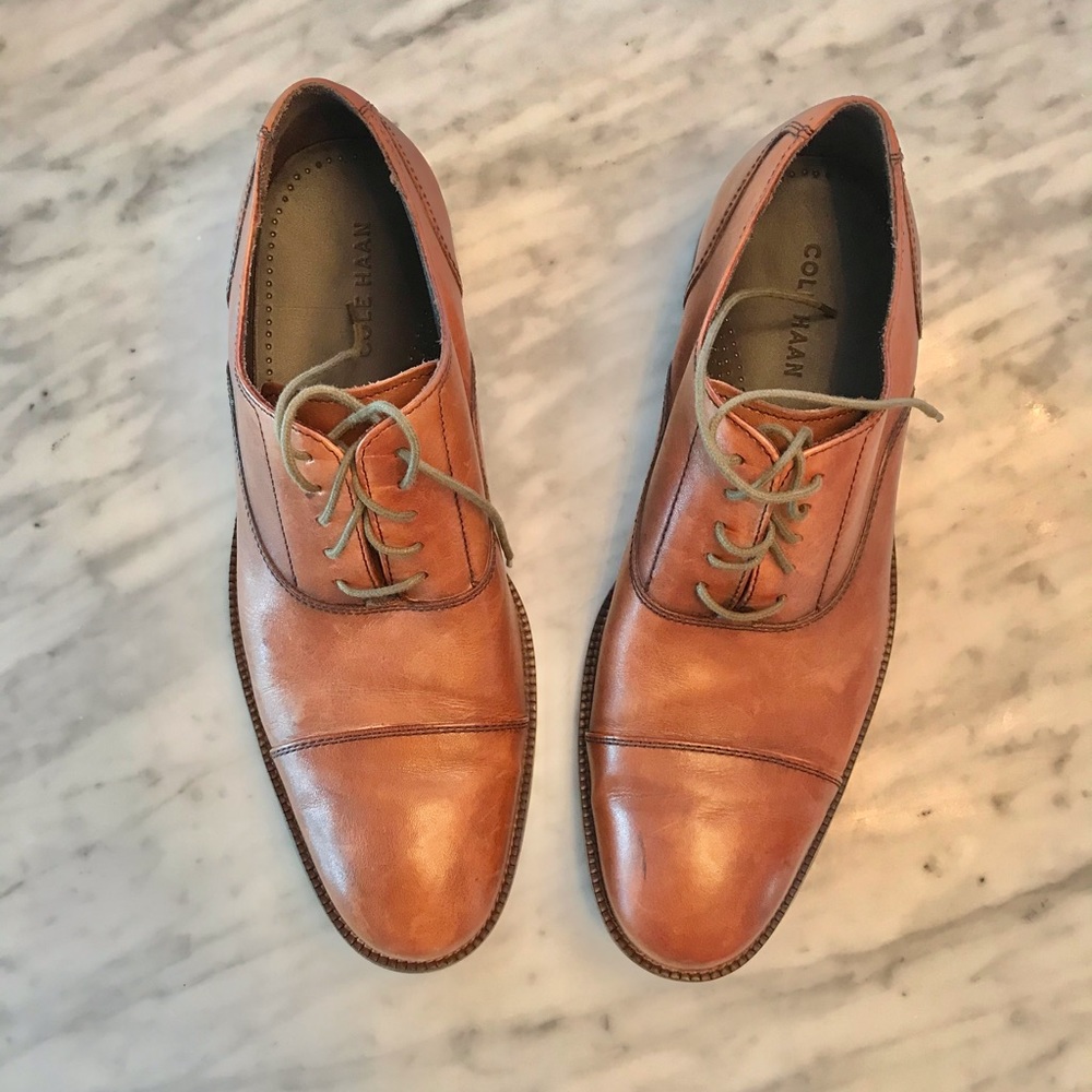 Cole Haan Tan Leather Dress Shoe - Sz 7
